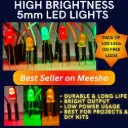 100pcs LED Combo Pack – 5mm (Red, Green, Yellow)